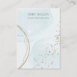 Cartão De Visita Tela de Banda de colar Dourado abstrato Glitter Az