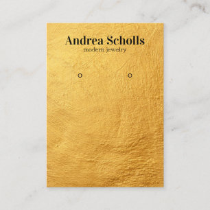 Cartão De Visita Tela de bronzeamento moderno e DOURADO