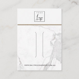 CARTÃO DE VISITA TELA DE CALACTA MARBLE TEXTURE HAIR CLIP