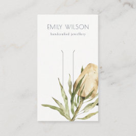 Cartão De Visita Tela de Clipe Floral Banksia Nativo Bonito