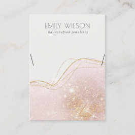 Cartão De Visita Tela de colar brilhante brilhante com brilho de ab