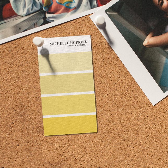 Cartão De Visita Tela de cor de pintura moderna | Designer de inter (Criador carregado)