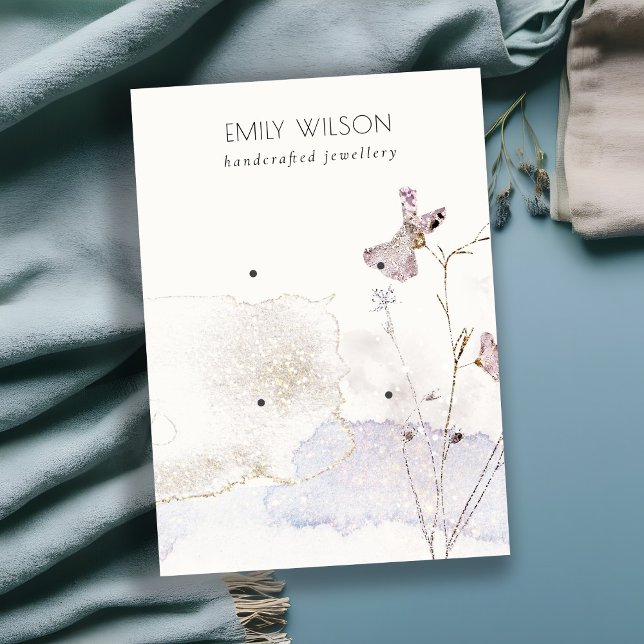 Cartão De Visita Tela de Flores com Largura de Lentilha 2 Pontas (Criador carregado)