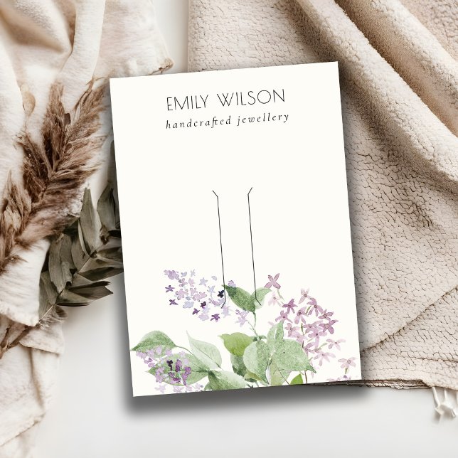 Cartão De Visita Tela de grampo de cabelo flexível do Vazio floral  (Criador carregado)