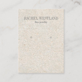 Cartão De Visita Tela de "Jewelry Earring" de Luxo de Papel Antigo