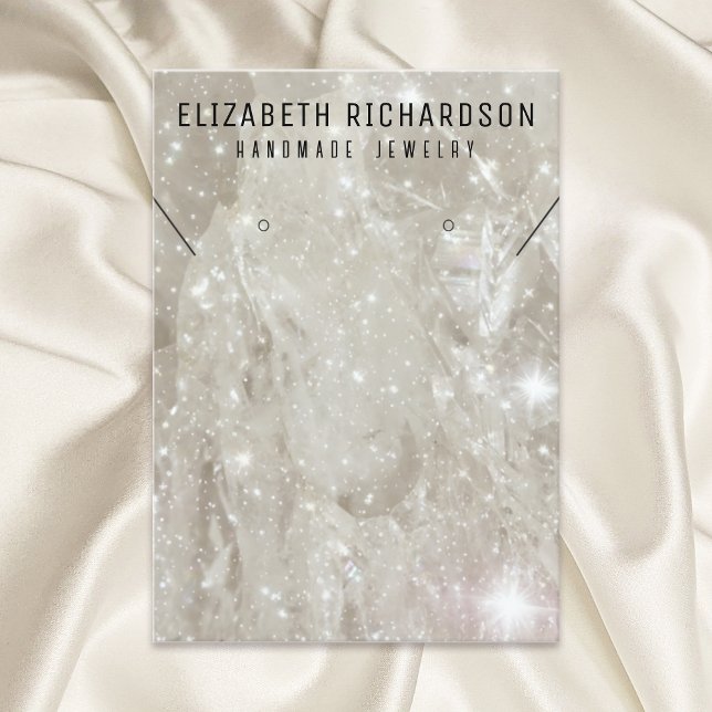 Cartão De Visita Tela de Joia Glam Elegante Crystal Diamond (Criador carregado)