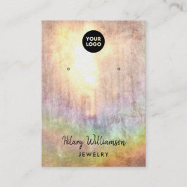 Cartão De Visita Tela do Arrebatamento do Arco-Íris Sunlit Pastel