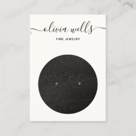 Cartão De Visita Tela do Scripts de Assinatura de Branco Preto