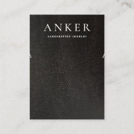 Cartão De Visita Tela legal da pulseira de colar preto