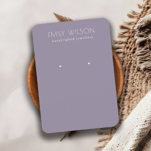 Cartão De Visita Tela Mínima Simples Lilac Roxo de Orelha