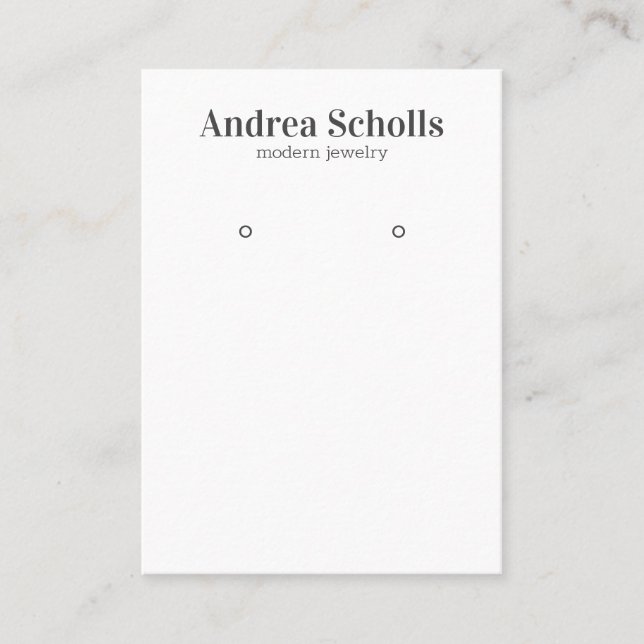 Cartão De Visita Tela moderna de escurecimento de joias (Frente)