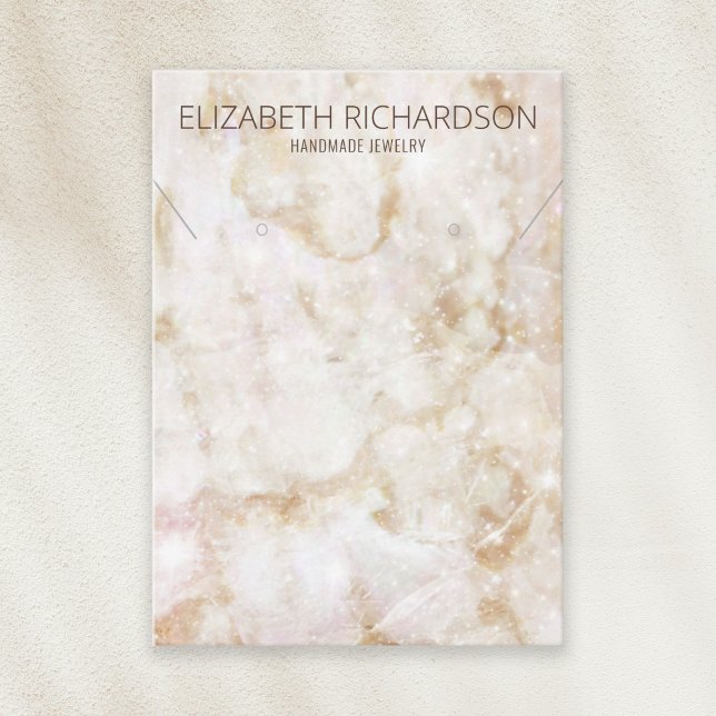 Cartão De Visita Tela moderna Elegante de Luxo Glam Jewelry (Criador carregado)