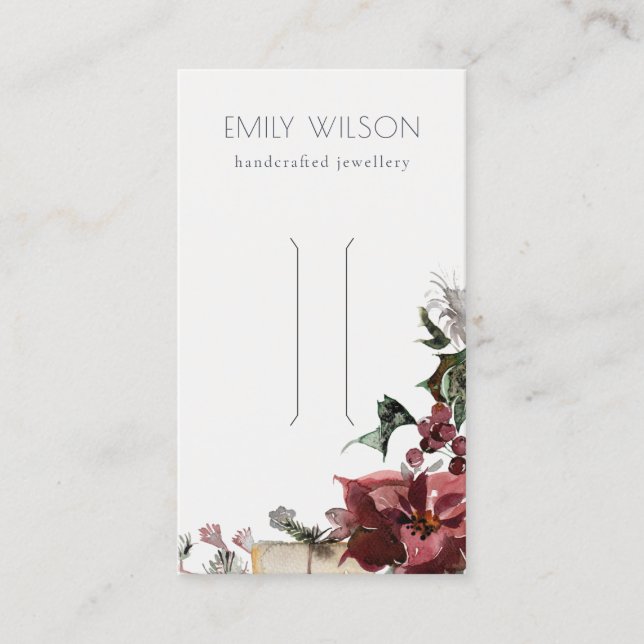 Cartão De Visita Tela Quente do Clipe do Cabelo do Arco Festivo do  (Frente)