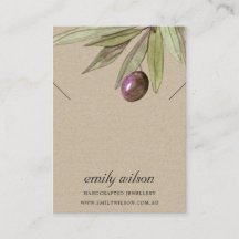 TELA RUSTIC KRAFT OLIVE FAUNA NECKLACE BRACELET