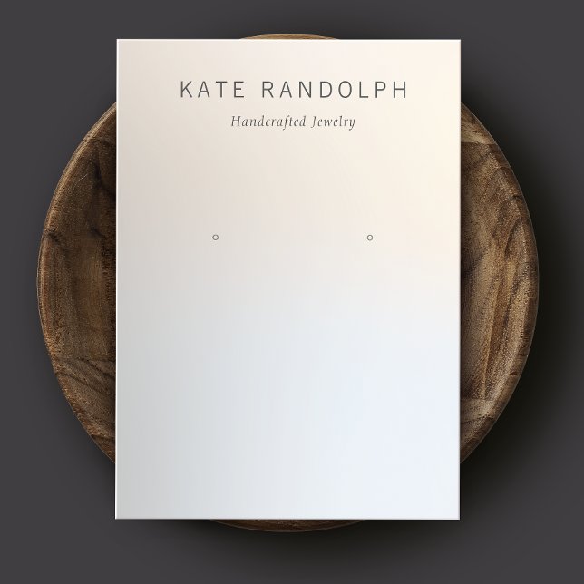 Cartão De Visita Tela Simples de Ombre Moderno Enrelaçando Joias (Criador carregado)