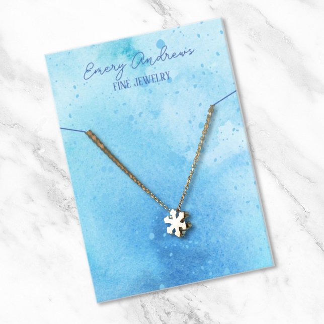 Cartão De Visita Tela Simples do Retentor de Colar de Água (Criador carregado)