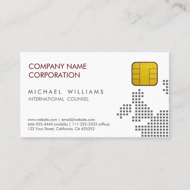 CARTÃO DE VISITA TELECOMUNICACIONES CHIP SIM GSM TELÉFONO MÓVIL (Frente)