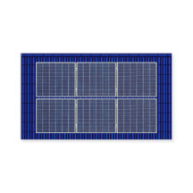 Telhado Solar Energético Azul Duplo Lado
