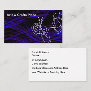 Cartão De Visita Tema Artes Criativas legal E Artesanatos