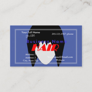 Cartão de Visita Tema de Cabelo com Fotos HAMbyWG