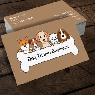 Cartão De Visita Tema de Cachorro de Serviço Pet