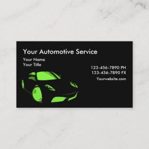 Cartão De Visita Tema de Carro Legal Moderno