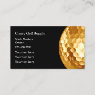 Cartão De Visita Tema de Golfe Classy Moderno