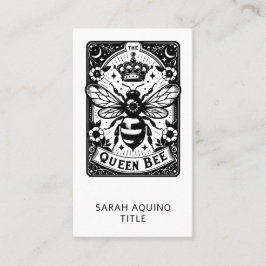 Cartão De Visita Tema de Tarot Rainha Abelha