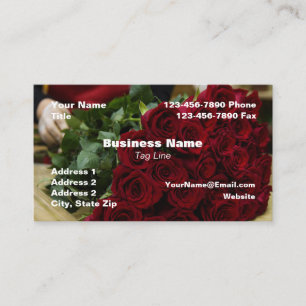 Cartão de Visita Tema Florista HAMbyWhiteGlove