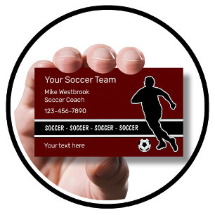 Cartão De Visita Tema Legal do futebol