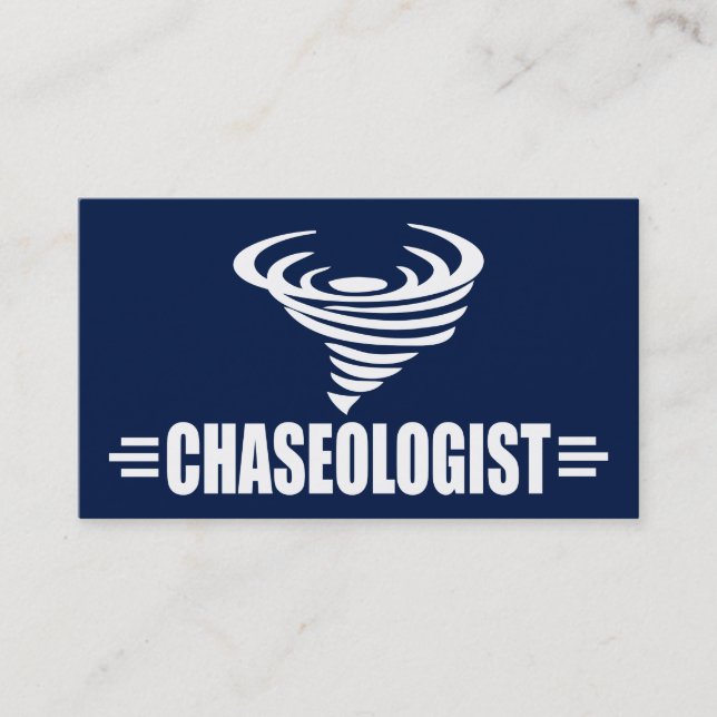 Cartão De Visita Tempestade engraçada Chaser Tornado Twister (Frente)