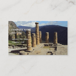 Cartão De Visita Templo de Apollo - Delphi