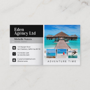 Cartão De Visita Tempo de Aventura   Turismo   Agente Viagem