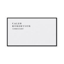 Tendência Branca de Borda Negra Simples Exclusiva