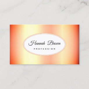 Cartão De Visita Tendência de Efeito Dourado do Quadro do Círculo B