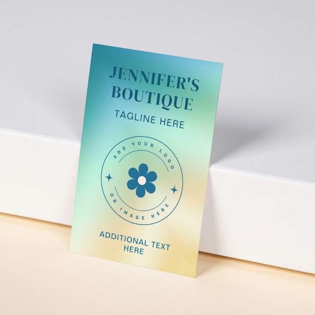 Cartão De Visita Tendência moderna de gradiente de Abstrato adicion (Criador carregado)