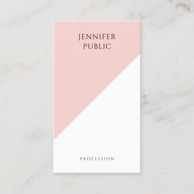 Cartão De Visita Tendência Moderna e Elegante - Modelo Simples - Es (Frente)