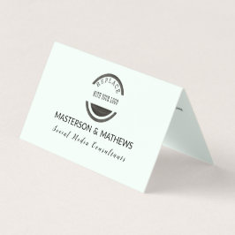 Cartão De Visita Tendy Modern Social Media Consultant Minted