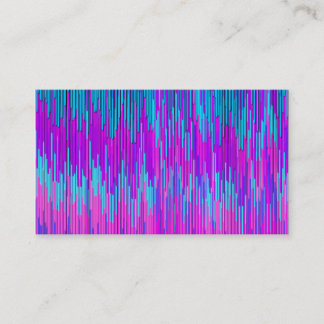 Cartão De Visita Tendy Neon - Rosa - Teal ZigZag Chevron - Arte Pad