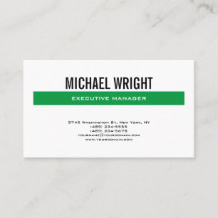 Cartão De Visita Tenha uma placa moderna minimalista impressa