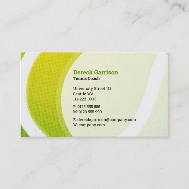 Cartão De Visita Tênis Coach | Ensinamentos Práticos dos Formadores (Frente)