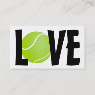 Cartão De Visita Tênis Verde Ball LOVE