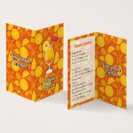 Cartão De Visita Tequila Sunrise