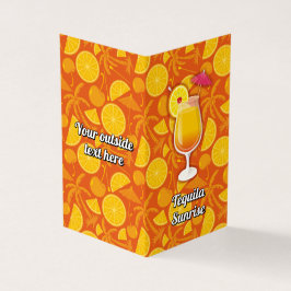 Cartão De Visita Tequila Sunrise