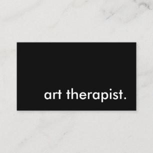 Cartão De Visita terapeuta da arte. (cor personalizável)
