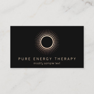 Cartão De Visita Terapeuta do Círculo de Cura de Energia do Yoga
