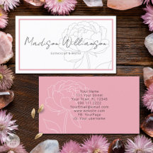 Terapeuta Estilista de Spa Floral Rosa Moderno Peô