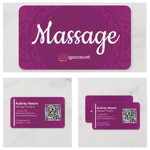 Cartão De Visita Terapeuta Massagem Reiki Reflexologia Quiropraxia