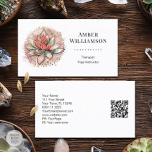 Terapeuta Spa Suculento Yoga Cura Bem-Estar QR
