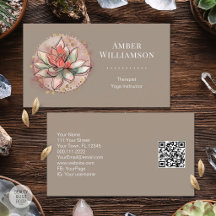 Terapeuta Spa Suculento Yoga Cura Bem-Estar QR